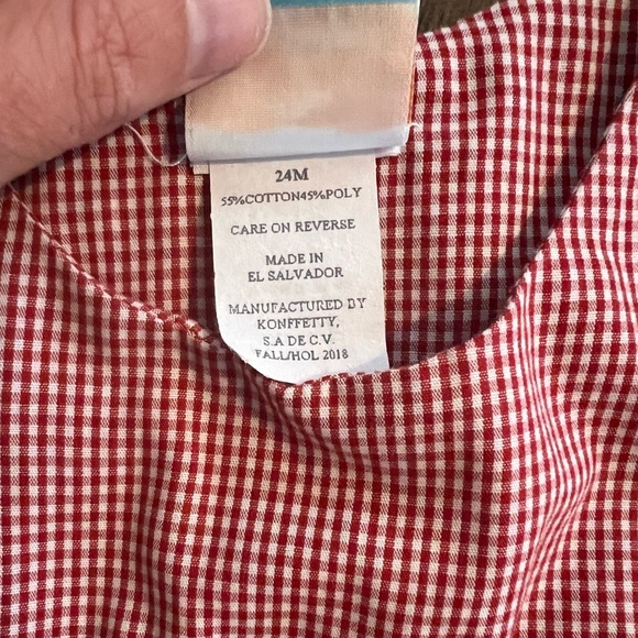 Smocked Christmas romper - Picture 3 of 3